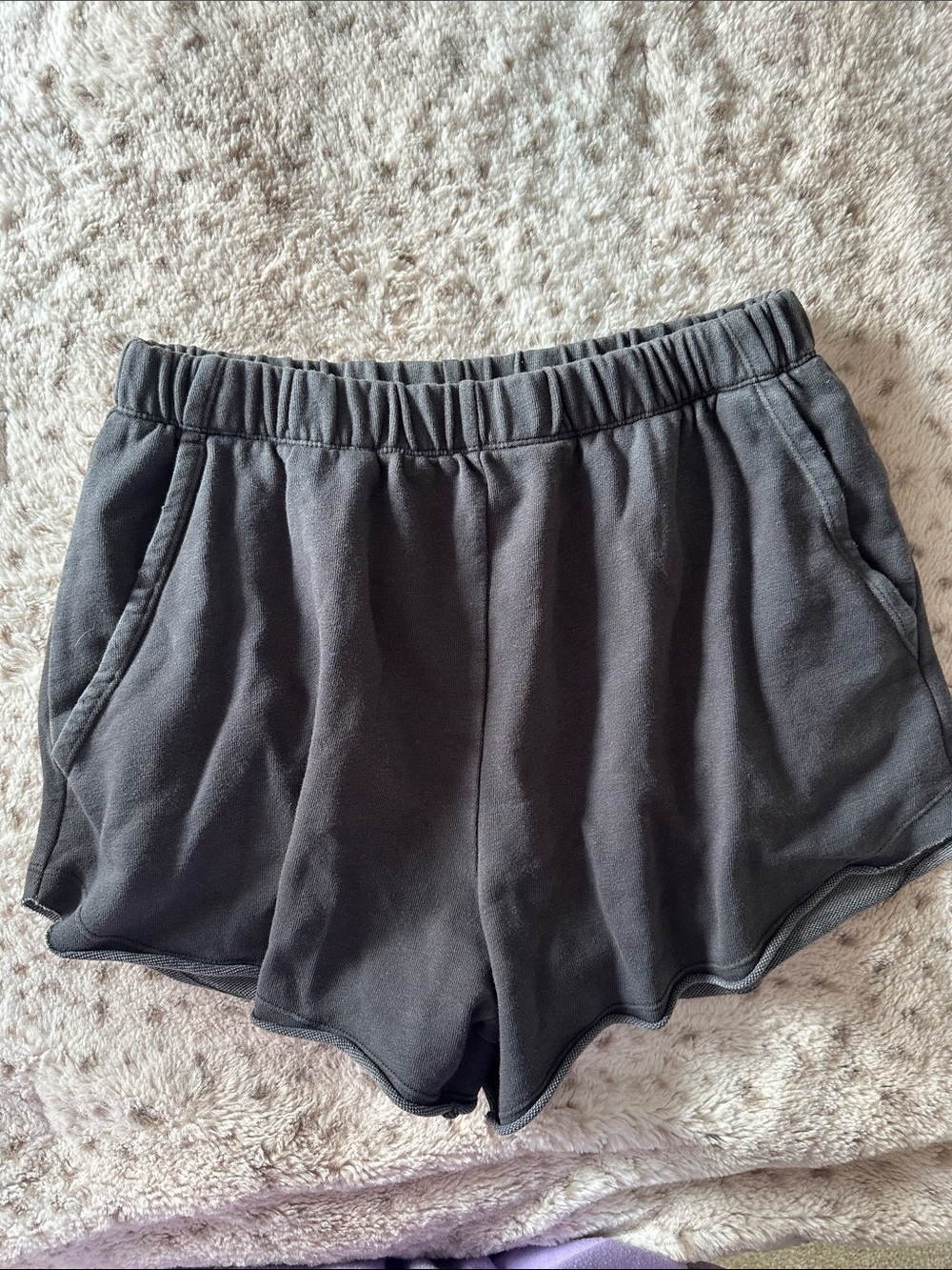 aerie Black Athletic Pull-On Shorts